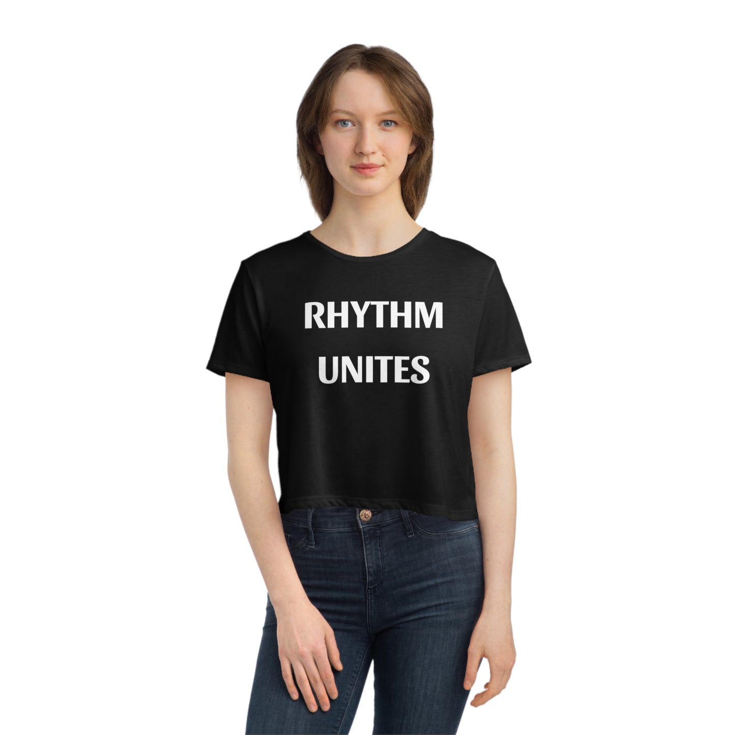 Rhythm Unites - Women's Flowy Cropped Tee