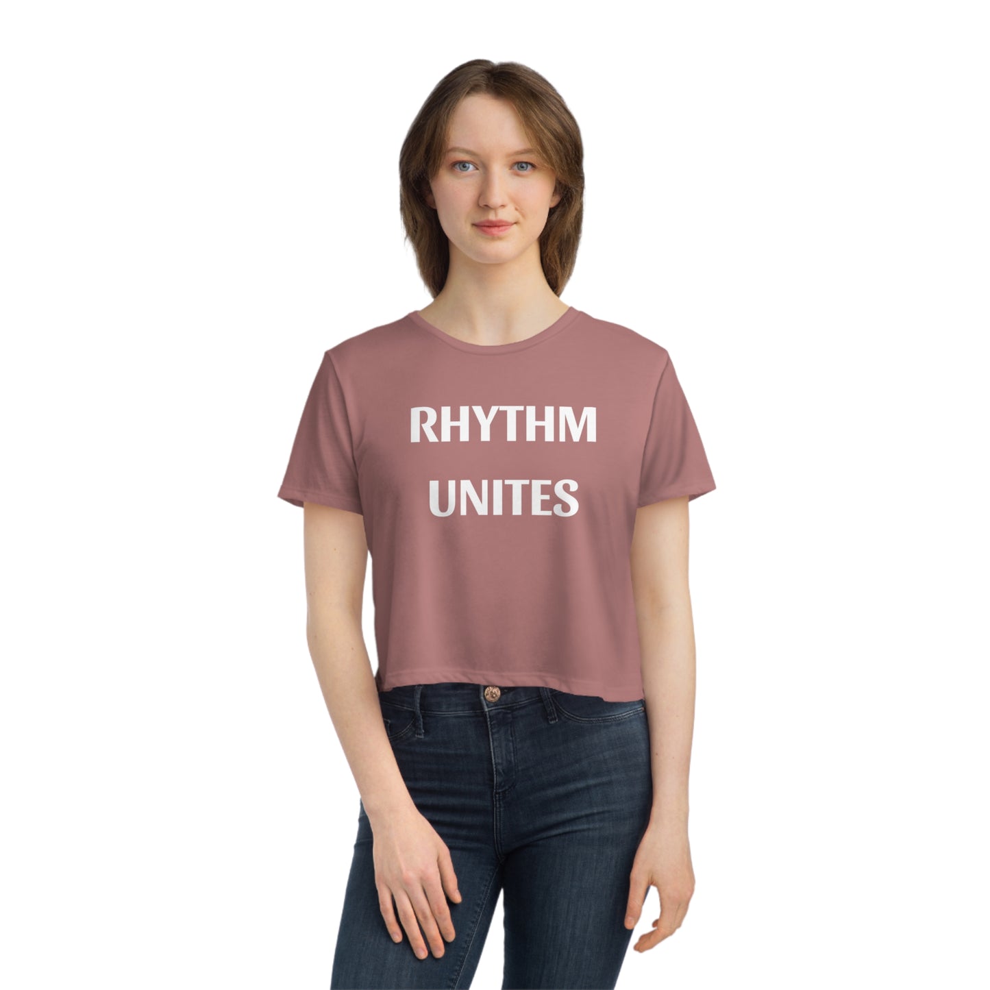 Rhythm Unites - Women's Flowy Cropped Tee