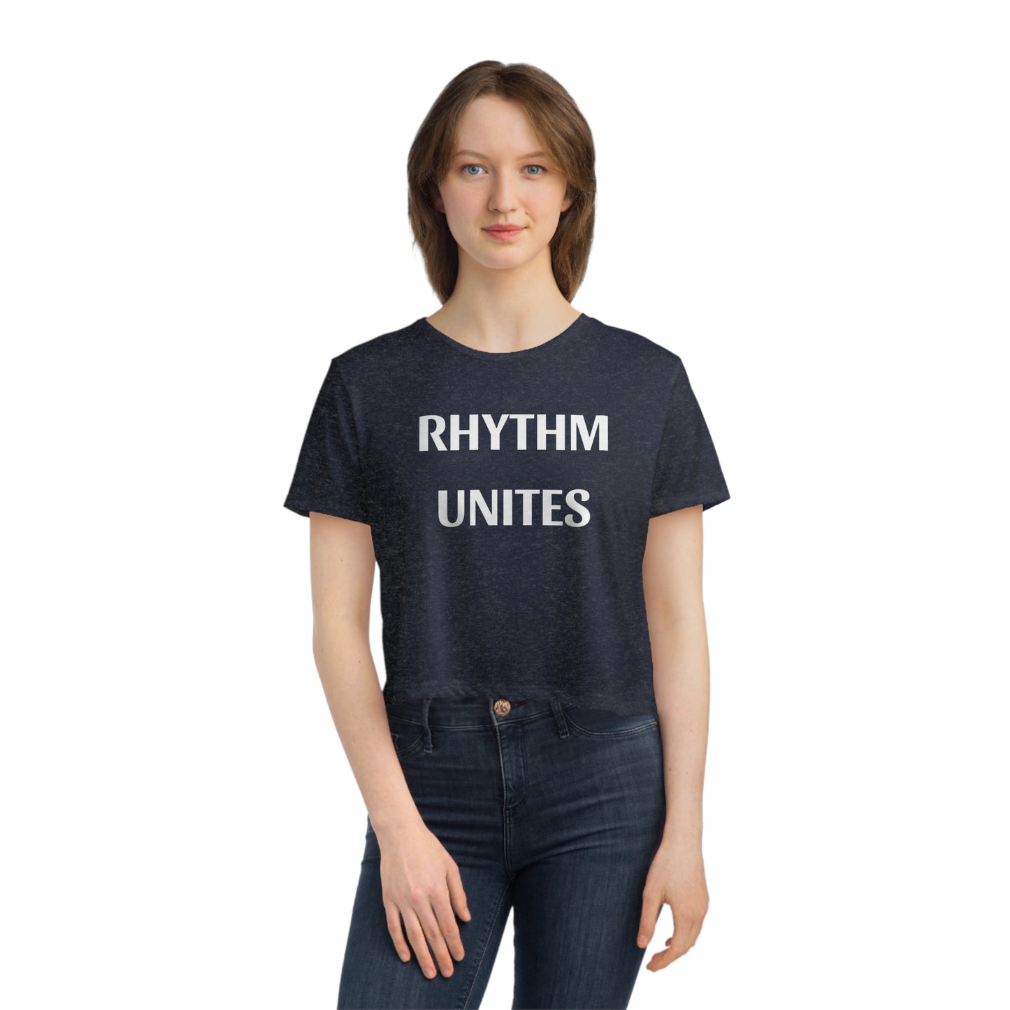 Rhythm Unites - Women's Flowy Cropped Tee